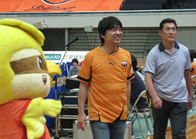 橋本府知事が来られていました。