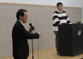 尾崎教務部長による挨拶