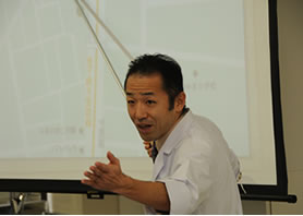 柔道整復学科 小笠原先生の熱弁