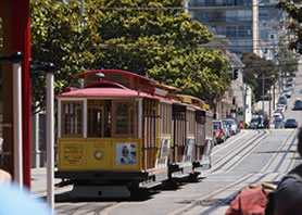 サンフランシスコのトロリーバス