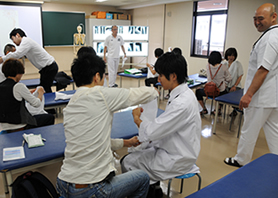 1年生の実技を体験